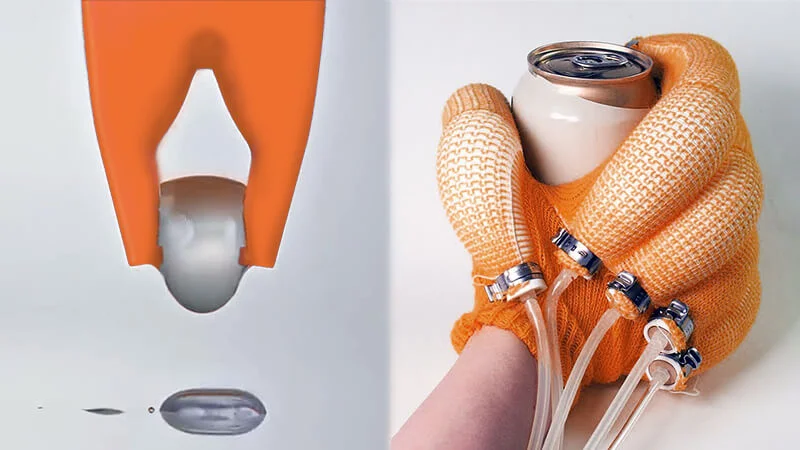 This hand gripper is an example of soft robotics. Image Credit: Robotics24.net 
